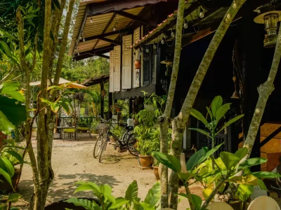 Rumah Teduh Langkawi traditional Malay house surrounded by a tropical garden